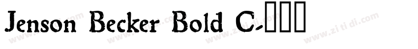 Jenson Becker Bold C字体转换